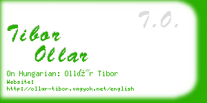 tibor ollar business card